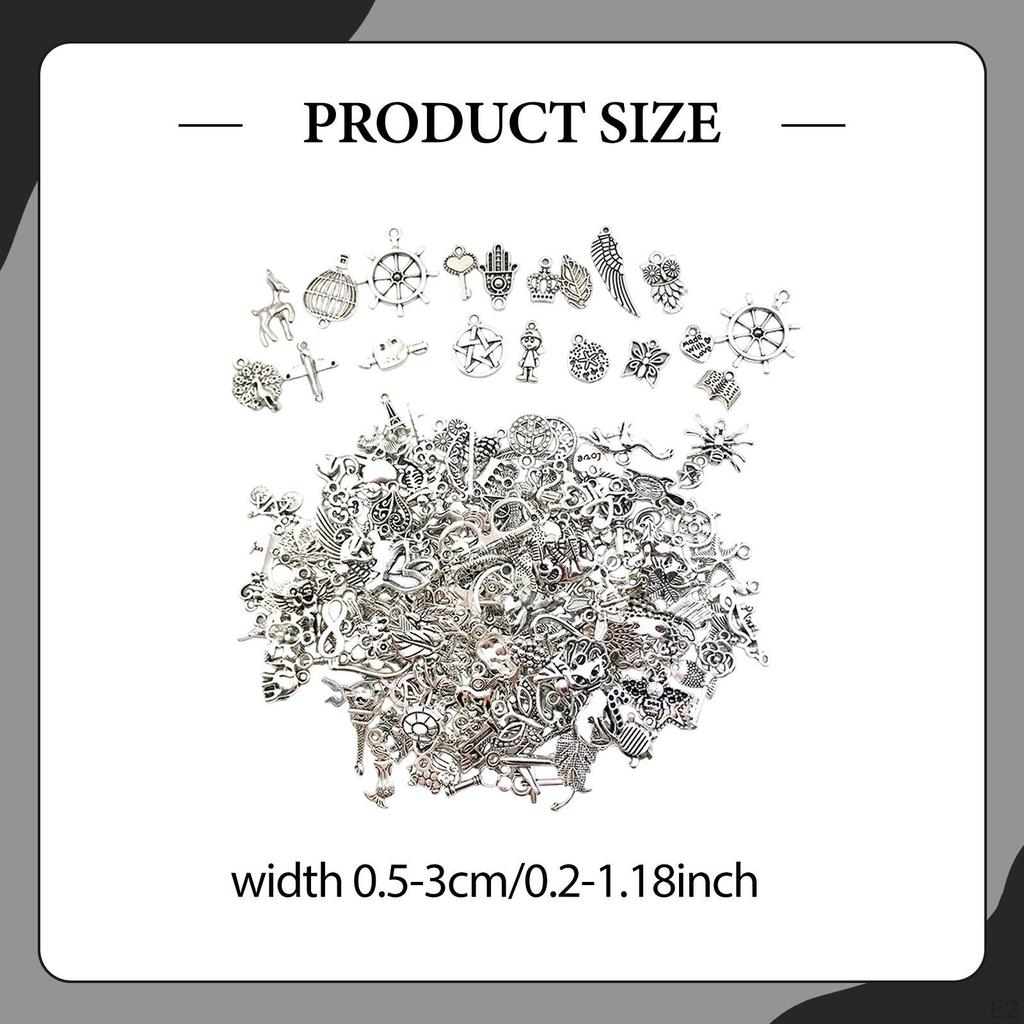 200 Stück Anhänger Dangle Anhänger Schmuck zur Herstellung von Halsketten