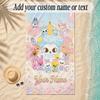Beach TowelStray Kids Custom Name Text Personalized Soft Towel for Beach Pool Indoor Home Decor Gift