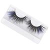 1 Pair 25mm Blue False Eyelashes Women Stylish Costume Party Reusable Long Curly Colored Fake Eyelashes 697A‑3C