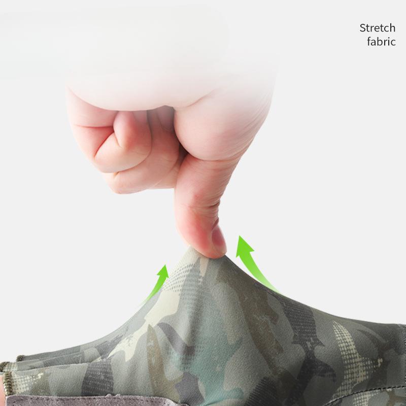 Summer Fishing Gloves Men's Thin Driving and Riding Breathable Ice Silk Road Outdoor Fishing Half Finger Sun Protection Gloves
