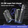 Metal Battery Chargers Case 21700 Battery and PD22.5W Fast Charge Real Time Monitoring Mobile Power Box