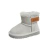 XSHX "Anti-splashing Fleece Leather · Wool Shoe Mouth" Children's Snow Boots Winter Boys and Girls Magic Stickers [Wenzhou Shoes]