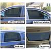 2Pcs Car Static Side Window Sunshade Cover Insulation Curtain Anti-UV Protector Front Rear Windshield Sun Visor Cover