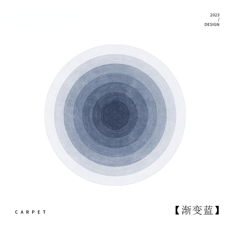 

Круглый ковер с градиентным цветом Современные минималистичные ковры для гостиной Кремовый стиль Декор спальни Плюшевый ковер Пушистый Мягкий Толстый мат 80x80cm