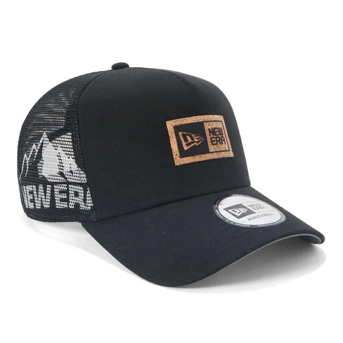 

Кепка New Era Outdoor Mesh Cap Эксклюзив ONSPOTZ Черный Свободный Outdoor 9Forty Тракер Пробка Нашивка Логотип-бокс А-образная чёрный