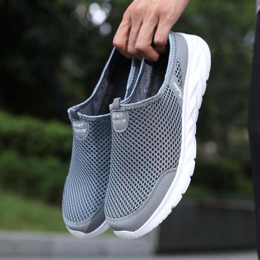 YRZL Hot Sale Men Half Slipper High Quality New Design Mesh Shoes Breathable Outdoor Sandals Comfortable Couples Walking Shoes