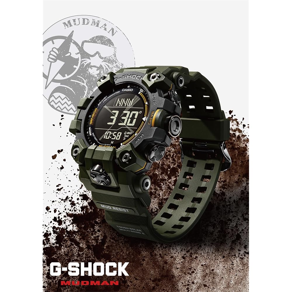 Casio G-Shock Mudman GW-9500-3JF Men's Watch Solar Powered Eco-Friendly Material Khaki