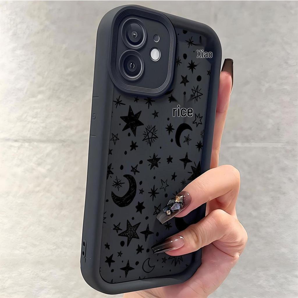 New Groove Stars & Moon Black Protective Case for iPhone 14/15/16/17 Pro Max