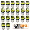 20x Flash LED Bulb Driving Reverse Lamp Signal Tail Car Brake Sourcing White Red Flashing Light 1156 BA15S P21W 1157 BAY15D