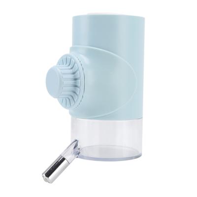 Pet Drinking Fountains Automatic Portable Pet Hanging Kettle for Cats Dogs Blue 500ML