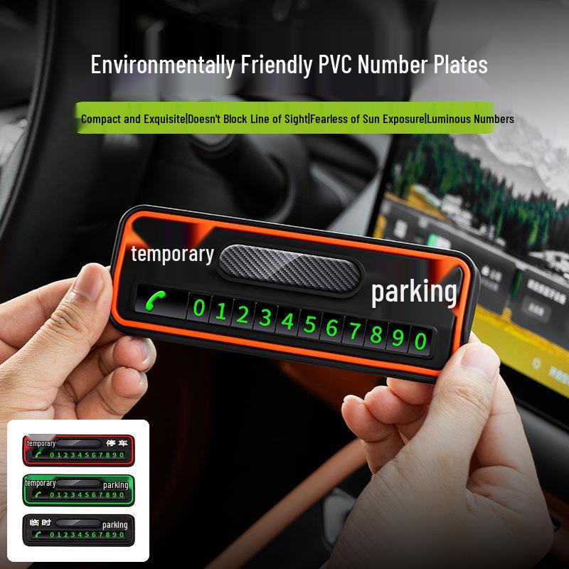 Luminous Creative Temporary Parking Card for Oshan Models: X70A, Z6, X5, Keshang, X7PLUS
