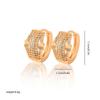 Gold Multi-Style Zircon Hoop Earrings for Women