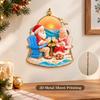 2D iron decoration for beach Christmas - double sided printing