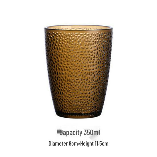 Colored Acrylic Water Cup: Transparent, Heat-Resistant, Drop-Resistant—Perfect for Mouthwash, Juice, Tea, or Beer.