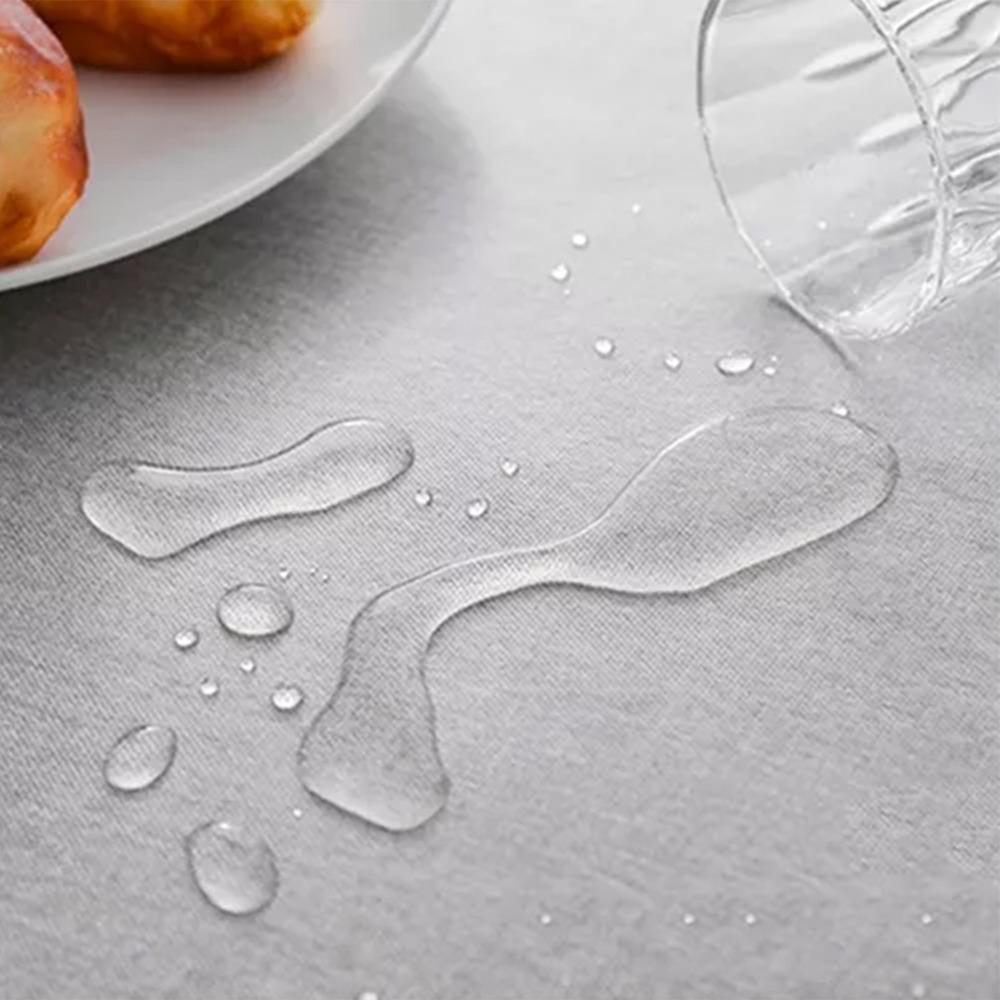 Gray Table Cloth Cotton Linen Cotton Linen Table Cover Tassel Tablecloth Home Kitchen Dining Room