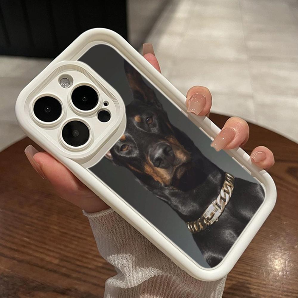 LZ14 Dog Doberman Animal Art Silicone Phone Case for Xiaomi 11 Lite 5G 14T Redmi 14C 13C A3 Note 12 11 9 10 13 Pro Plus Shockproof Back Cover