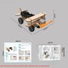 1 Set Wooden Plane Assembled Biplane For Science Experimental Toys For Children Teaching Aids Diy Electric Aircraft Model Toy