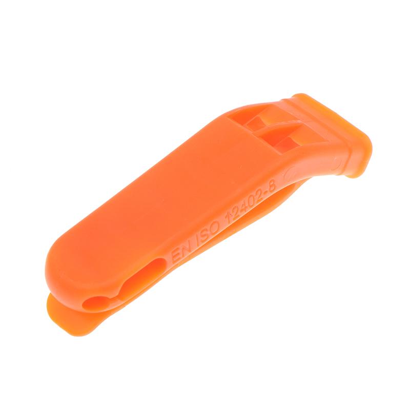 1/10 Stück PP Kunststoff Outdoor Camping Wandern Überleben Rettung Notfall Laute Pfeife Sportspiel Doppelpfeife Dualbandpfeife