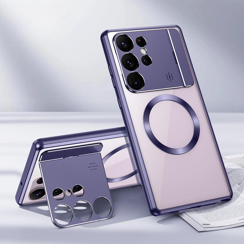 

Подходит для чехла для мобильного телефона Samsung S23ultra Ароматерапевтическая подставка Магнитная адсорбция S24u Полностью закрывающий Противоударный 22 Простой 21 Защитный чехол Samsung Galaxy S21 Ultra