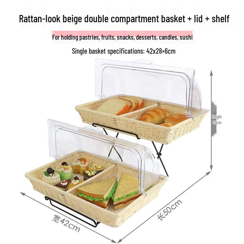 European Style Double-Layer Buffet Pastry Display Stand