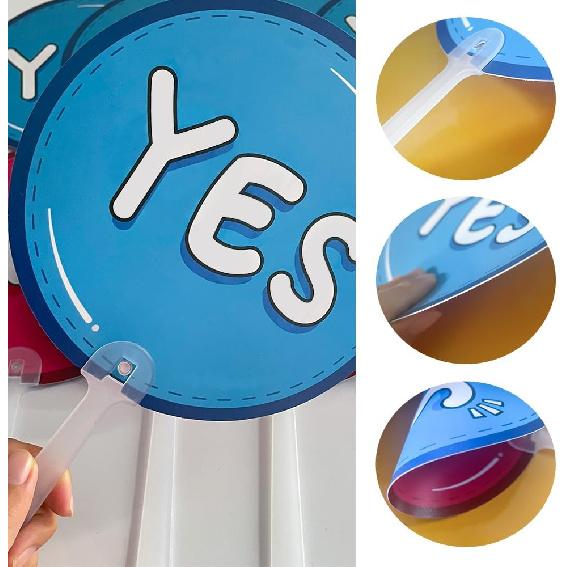 20 Pack Yes or No Classroom Voting Paddles, Classroom Teacher Student Interaction Signs, Event Meeting Election Supplies