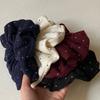 Fabric Polka Dot Large Intestine Hair Band for Women Fabric High Elasticity Hair Tie Bun Simple Ponytail Bow Knot Hair Accessory