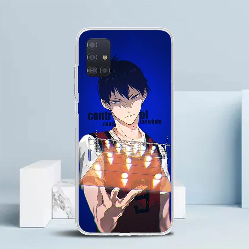 Haikyuu Oya Volleyball Anime Soft Cover for Samsung Galaxy A12 A22 A32 A52 A72 A02S Phone Case Note 20 Ultra 10 S10 Plus A51 A71