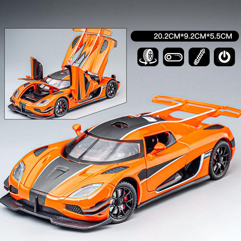 1:24 KNSG Jesko Absolut ONE 1 Gemera GT Supercar Alloy Metal Diecast Model Car Boy’s High Simulation Miniatures Holiday Present