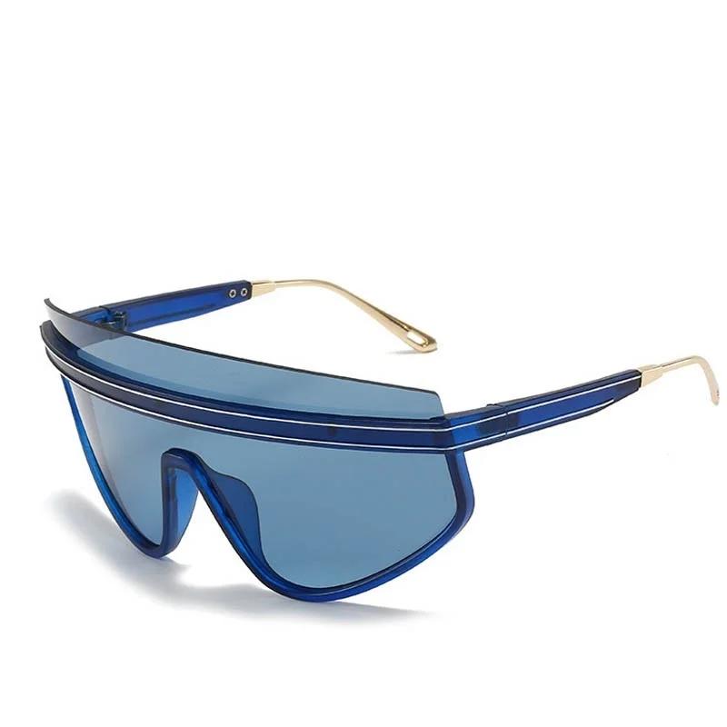 Luxury Brand Punk Sunglasses Goggle Women Men One Piece Transparent Sun Glasses Male Oversized Shades Y2k Eyewear Sol Oculos