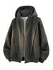 Unisex American-Style Heavy Fleece Hooded Jacket for Autumn/Winter
