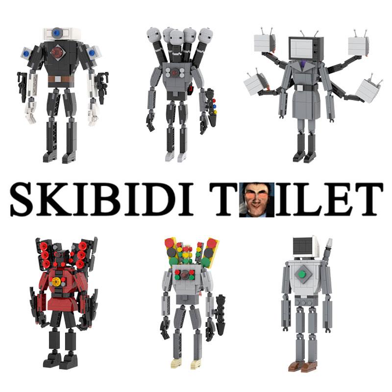 Skibidi Tv Toilet Man Computerman Projector Female Tv Building Blocks Toy Puzzle