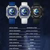 Earth Watch for Men Rotating Earth Dial New Concept Creative Blue Planet Non Mechanical Pointer Silicone Tape Men Watch