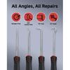 4-Piece Pick Set Mechanic, Automotive Hook and Pick Set with Soft Grip & Non-Slip Shaft, Precision Pick Tool & O Ring Pick for Oil Seal, Gasket,