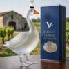 Matglas Ganzenvormige Likeurfles met Decoratieve Dop Unieke Dierlijke Decanteerfles voor Sterke Dranken en Verzamelobjecten in Cadeaubox Verpakking