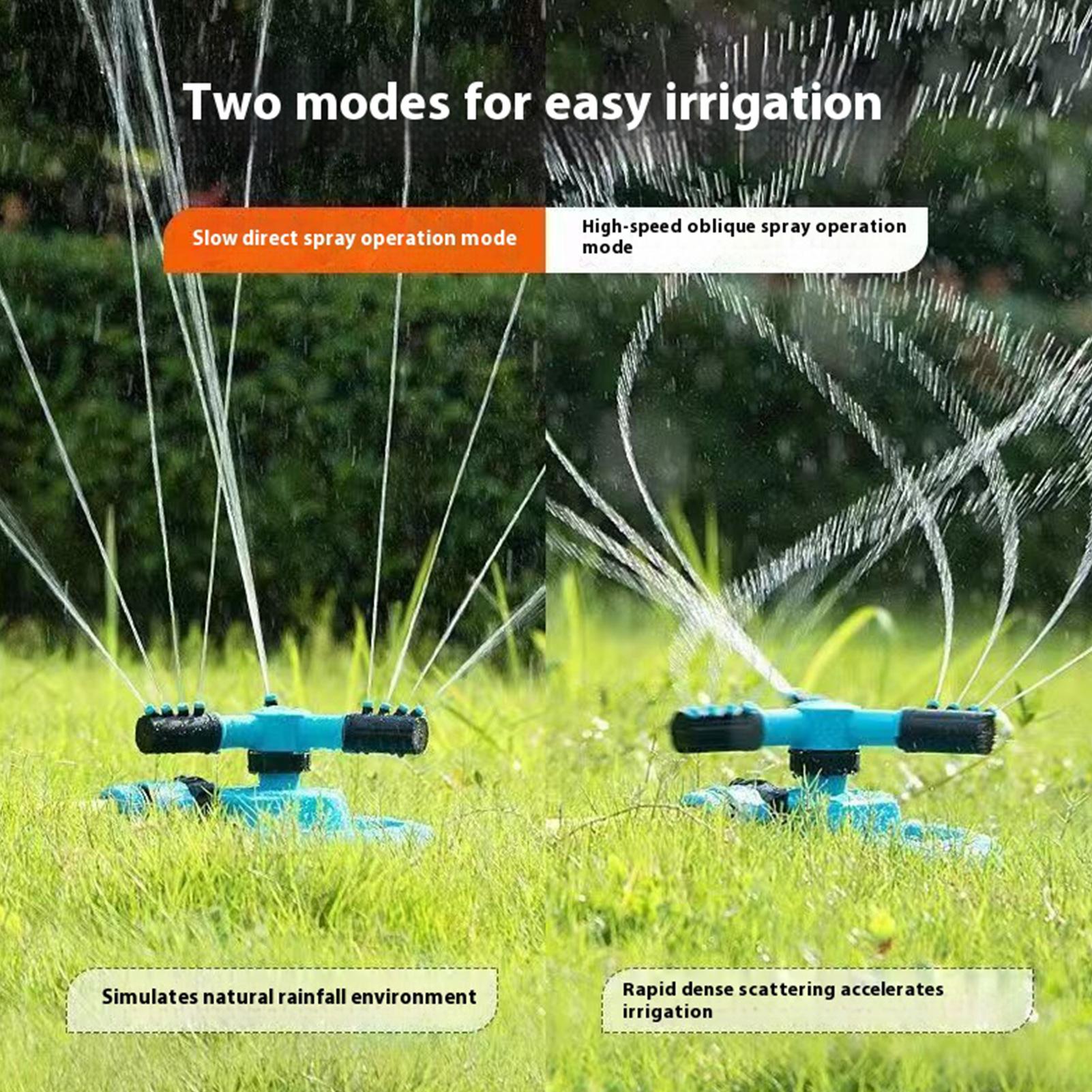 Lawn Sprinkler Garden Irrigation System Three-Way 360 Degree Rotation Automatic Sprinkler For Lawn Yard Flower Bed Orchard CN