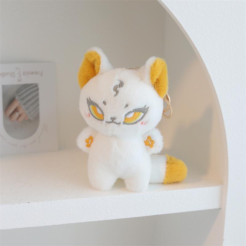 35cm Enthusiasm Wolf Plush Doll Gift Kawaii Emotion Wolf Stuffed Toys Plushies Doll Cute Wolf Toys For Girl Kawaii Room Decor