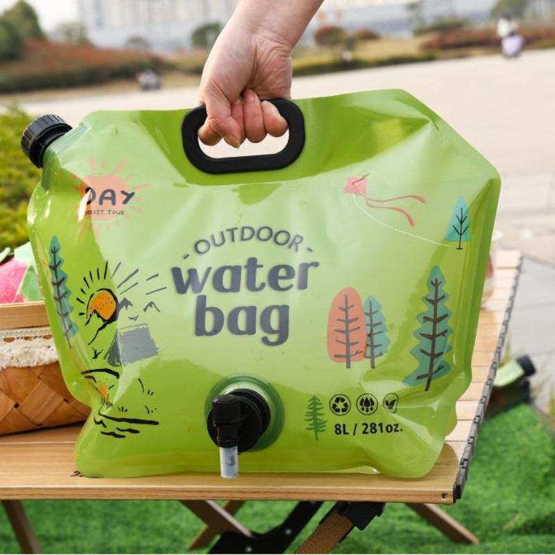 8L Draagbare Camping Bierzak Opvouwbare Drinkwateremmer Grote Capaciteit Watercontainer Buitenreizen Lichtgewicht Waterzak