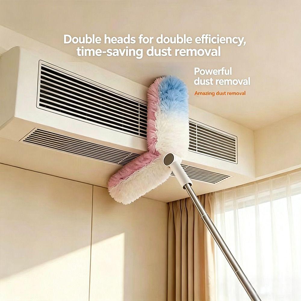 Extendable Handle Retractable Cleaning Duster Lightweight Cleaning Tool High Reach Cleaning