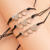 3 Pcs Three Sisters Stainless Steel Heart Bracelet Handmade Matching Heart Distance Heart-to-Heart Sister Card Bracelets