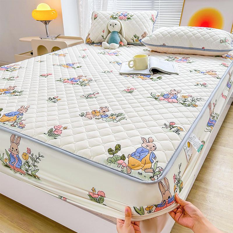 ins mattress protective cover Class A mattress cover dormitory bed cover bedspread all-inclusive padded Simmons protective cover three-piece set