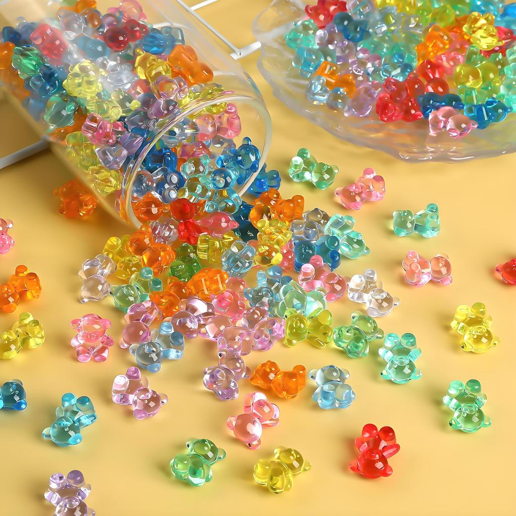 20/50Pcs Cute Mini Resin Bears Miniature Bear Tiny Animals Figures For Diy Fairy Garden Vase Filler Glass Container Decor