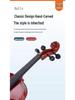 Hand-Crafted Solid Wood Violin: Suitable for Beginners and Professionals, Includes Triangle Case