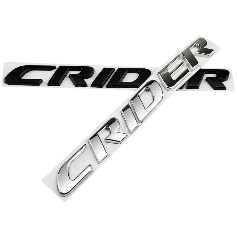 MPC4 Honda CRIDER 3D Metal Car Stickers 20cm Side Fender Badge Styling Logo Emblem Decals Rear Trunk Accessories for 2011 2023 2025 M