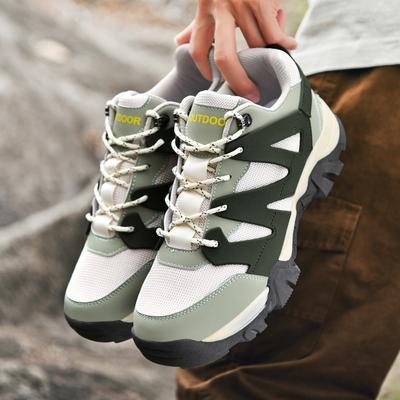 Breathable Hiking Shoes Men New Hiking Shoes Non-slip Wear-resistant Cushioned Light Outdoor Climbing Sports Shoes Summer