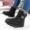 Women's Men Snow Boots Winter Plush Warm Cotton Shoes Fashion Casual High Top Boots Winter Ankle Boots for Women Men Botas Mujer