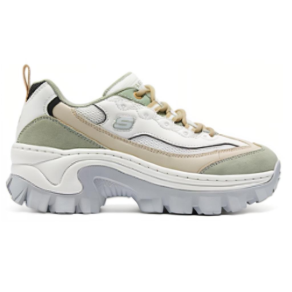 Skechers Street Series Fabric Synthetic Leather Honey Cake Shoes Comfortable Versatile Low Top Casual Shoes Women Sneakers 177233-OLMT