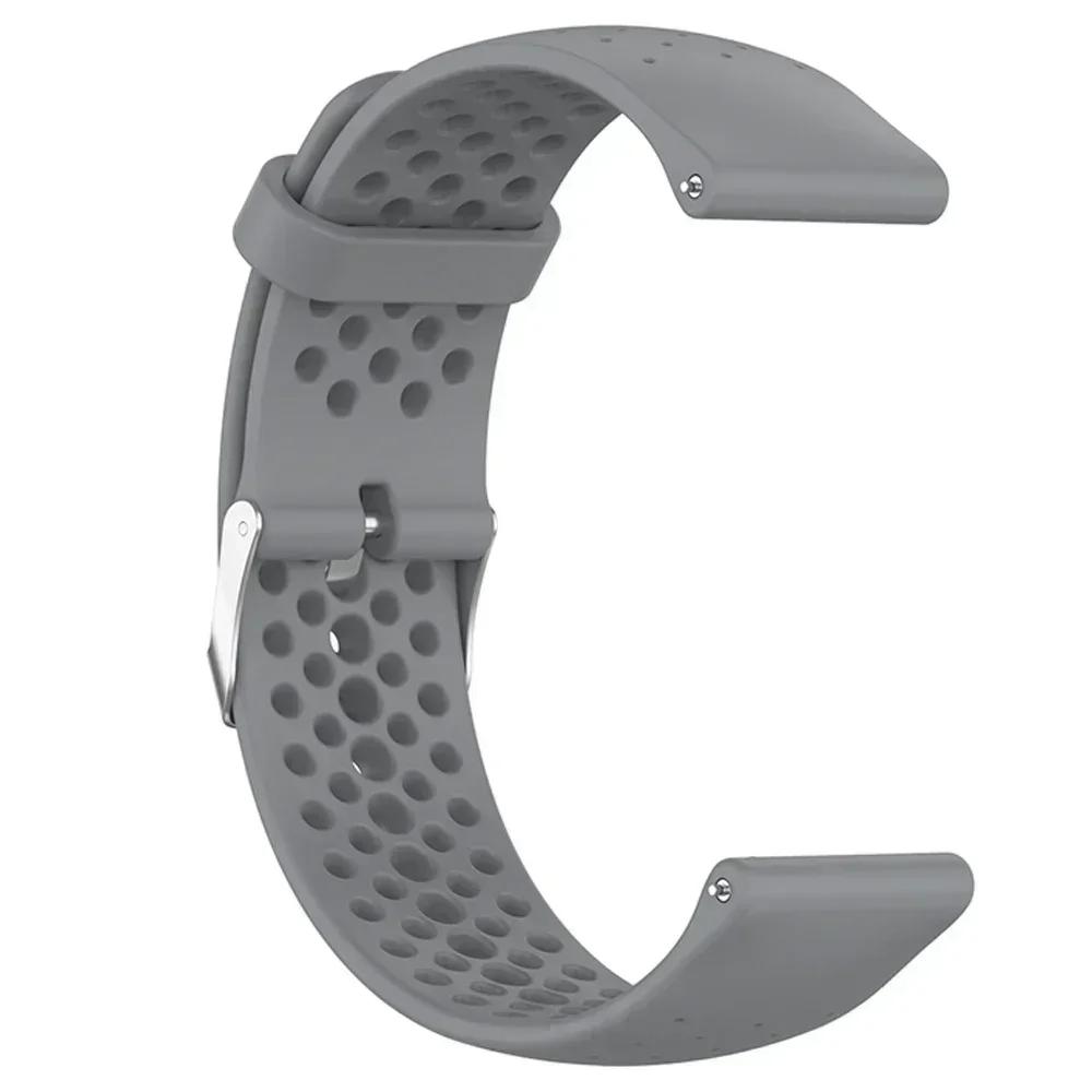 

Sports Silicone Strap For Huami Amazfit GTR 4/GTR 3 Pro 2 2e 47mm 42mm Band Amazfit BIP 5 GTS 4 3 Wristbands 20mm 22mm Bracelet 20mm Watchband серый