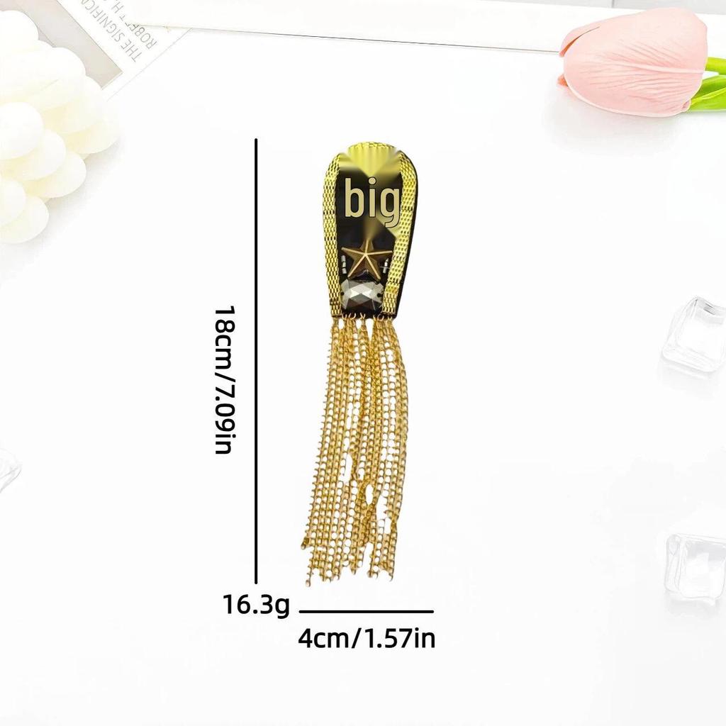 Handmade Metal Tassel Star Epaulet Armbands for Suits and Wedding Dresses
