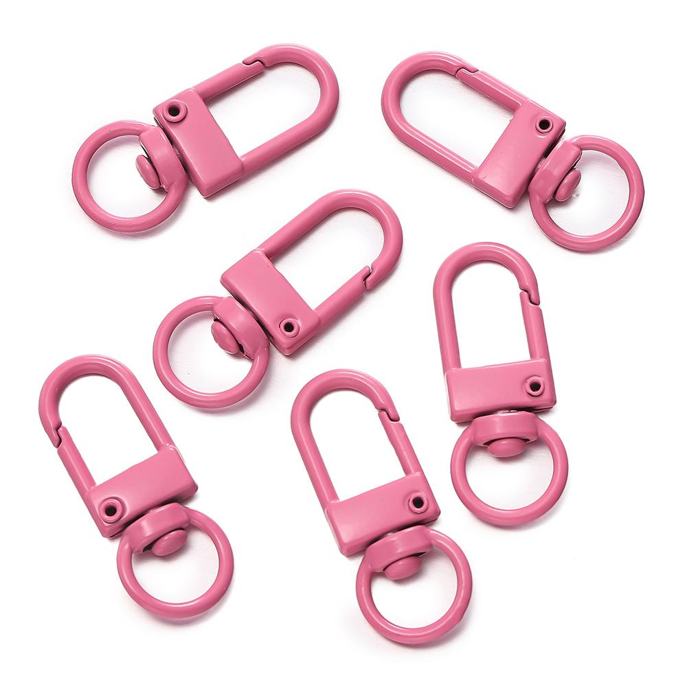 10pcs/Lot High Quality Colorful Alloy Snap Lobster Clasp Hooks Keychain Findings for DIY Key Chain Necklace Bracelet Supplies