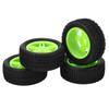 4PCS 75mm RC Car Tire U Type Rubber RC Vehicle Wheel Remote Control Car Tire for Wltoys 144001 114
